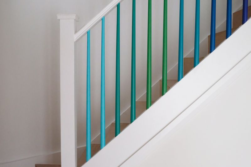Stair Railing Painting